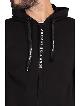 A｜X ARMANI EXCHANGE Men's Logo Zipper Full Zip Hooded